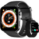 Смарт-годинник Blackview R30 Pro Black 1,85-дюймовий фітнес-трекер зі SpO2, пульсометром, монітором сну, зі 100+ спортивними режимами, лічильником калорій та кроків (my-9074)