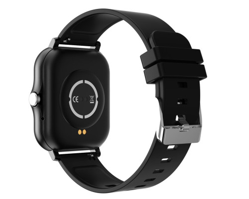 Смарт годинник GLOBEX фітнес браслет з силіконовим ремінцем, Bluetooth, чорний (my-9072)