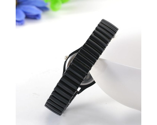 Годинник JewelryWe Watch для чоловіків і жінок, ультратонкі, легко читаються, з еластичним ремінцем, чорні (my-15231)