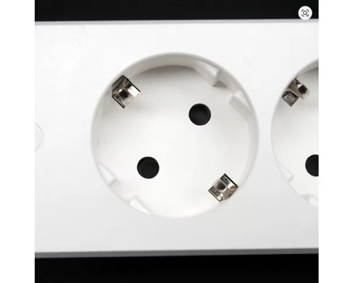 Подовжувач європейського стандарту USB-A що підключається до стильної розетки 2 порти і USB 4000 Вт 10/16 А (my-17198)