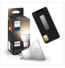 Світлодіодна лампочка Philips Hue White GU10 400лм 57Вт ZigBee 5.2W, Bluetooth, Apple HomeKit (my-4288)