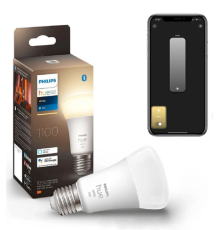 Розумна LED лампочка Philips Hue E27 White 1100лм 75Вт 9.5W, ZigBee, Bluetooth (my-4287)
