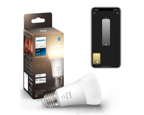 Розумна LED лампочка Philips Hue E27 White 1100лм 75Вт 9.5W, ZigBee, Bluetooth (my-4287)