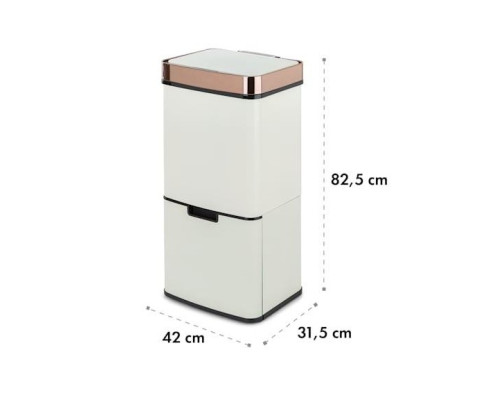 Сенсорний бак для мусора KLARSTEIN Royal Trash Rose Gold 10035364 (my-5042)