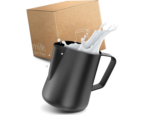 Пітчер (молочник) із нержавіючої сталі 150 мл Lambda Coffee Barista HU-XI-201 чорний (my-15261)