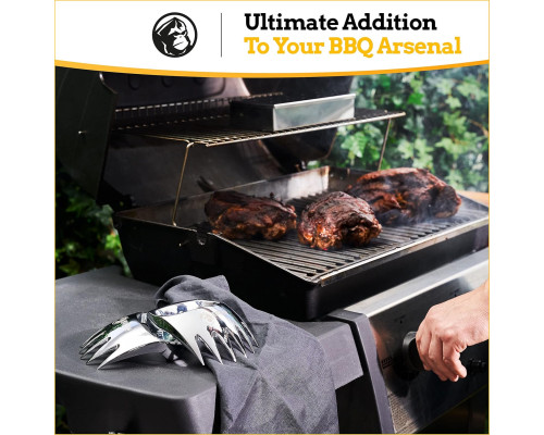 Подрібнювач м'яса Meat Claws MOUNTAIN GRILLERS C-01, 2 пазурі для барбекю, коптильні, гриля, цільний метал (my-14042)