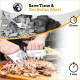 Подрібнювач м'яса Meat Claws MOUNTAIN GRILLERS C-01, 2 пазурі для барбекю, коптильні, гриля, цільний метал (my-14042)