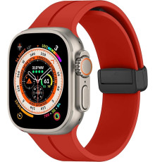 Магнітний ремінець для Apple Watch Ultra Band 38 мм 40 мм 41 мм червоний (my-12136)