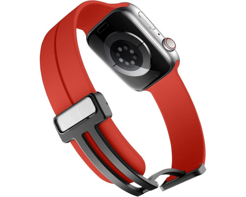 Магнітний ремінець для Apple Watch Ultra Band 38 мм 40 мм 41 мм червоний (my-12136)