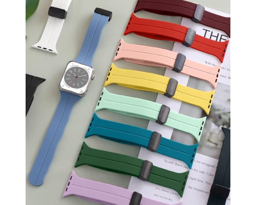Магнітний ремінець для Apple Watch Ultra Band 38 мм 40 мм 41 мм червоний (my-12136)