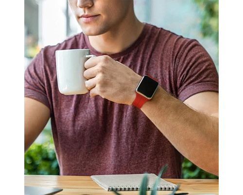 Магнітний ремінець для Apple Watch Ultra Band 38 мм 40 мм 41 мм червоний (my-12136)