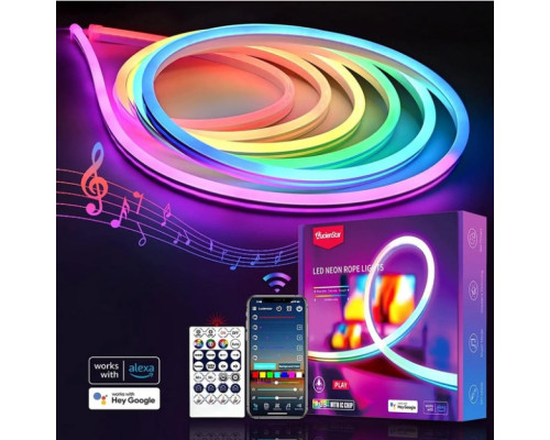 Світлодіодна смарт LED-стрічка неонова Lucienstar Neon Rope Lights розмір L 3 метри (my-18150)