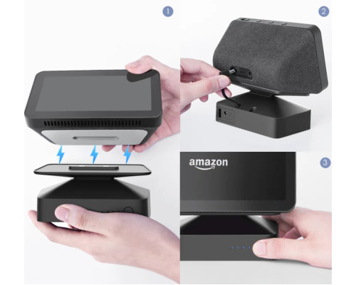 Акумуляторна база GGMM ES5 для Amazon Echo Show 5 (1-го та 2-го покоління) білий (my-9050)