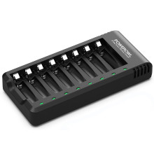 Зарядний пристрій POWEROWL ZN825E на 8 батарей типу AA AAA заряджання через USB (без адаптера) (my-15038)