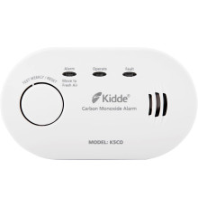 Детектор чадного газу Kidde K5CO, термін служби датчика десять років, живлення від батарейки типу АА (замінна) (my-7046)