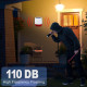 Бездротова сирена безпеки на сонячних батареях Umeima звук 120 дБ WiFi функція світлодіодного спалаху тривалий термін служби батареї (my-17057)