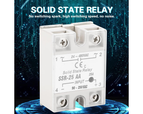 Модуль твердотільного реле Jadeshay SSR25 Aa 25a Вхід 80250 В змінного струму Вихід 24480 В змінного струму (my-17008)