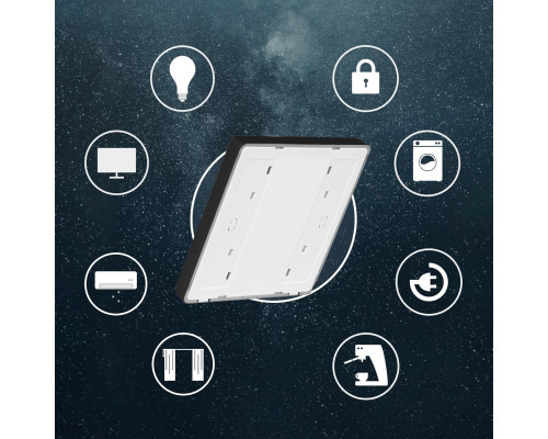 Інтелектуальний перемикач MOES ZigBee ZT-EU4-GY-SR з дизайном Star Ring 4-канальний сірий (my-15091)