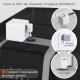 Розумна кнопка MOES Fingerbot Plus Smart Switch із сенсорним керуванням, сумісним із додатком Smart Life та MOES Tuya BLE Hub, білий (my-15087)