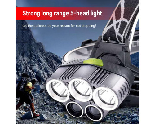 Ліхтарик налобний акумуляторний водонепроникний LOVME HDL-5 High Lumen Bright (my-3082)
