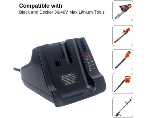 Швидкий зарядний пристрій 40 В для літій-іонних акумуляторів Black and Decker (my-17081)