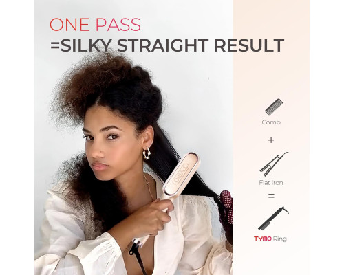 Випрямляч для волосся із захистом від опіків TYMO Ring Hair Straightener Brush (my-17046)
