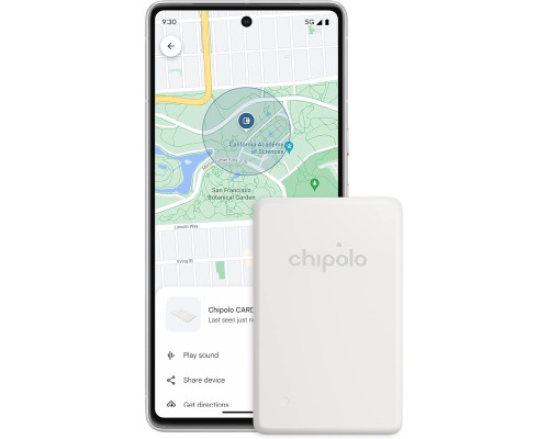 Bluetooth-трекер для гаманця пошук предметів пошук паспорта працює з додатком Google Find My Device (тільки для Android) білий (my-17139)