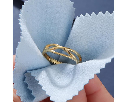 Кільце зі стерлінгового срібла для жінок RANKEEF Gold ring A, назавжди пов'язані регульовані кільця (my-15382)
