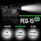 ІЧ видимий зелений лазер для страйкболу ACTIONUNION Airsoft PEQ-15 Pro IR Laser + UHP (my-4210)