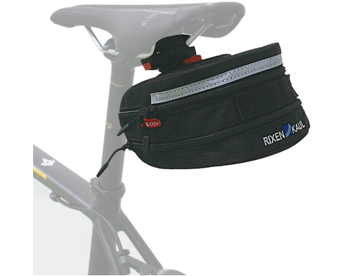 Сумка для велосипеда KLICKfix Micro 200 розширювана, чорна, 19 x 12 x 8 см (my-15101)