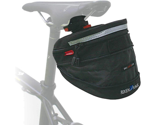 Сумка для велосипеда KLICKfix Micro 200 розширювана, чорна, 19 x 12 x 8 см (my-15101)