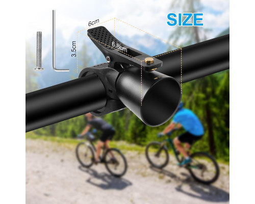 Урожайний гудок для керма 22-31,8 см Flintronic Loud Bike Bell чорний (my-15226)
