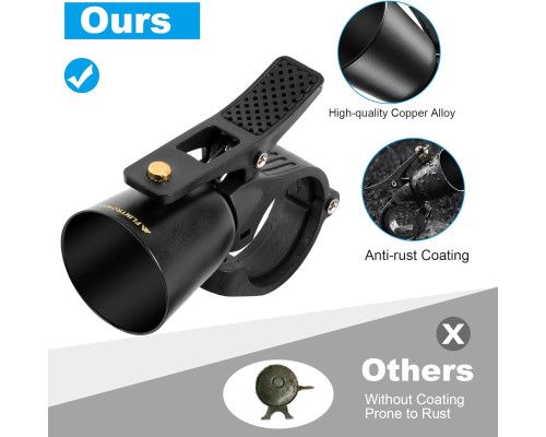 Урожайний гудок для керма 22-31,8 см Flintronic Loud Bike Bell чорний (my-15226)