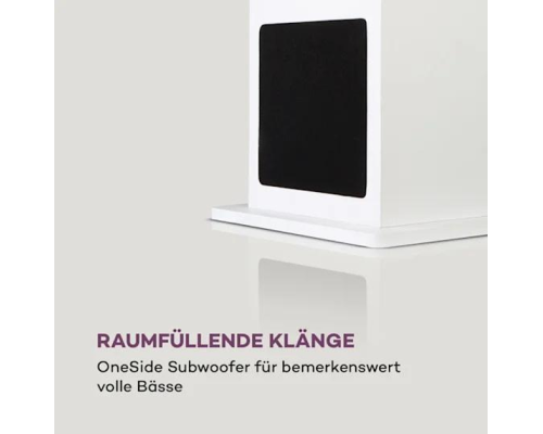 Акустична колонка Auna Karaboom 100 Wifi динамік інтернет радіо DAB+ BT 120W білий 10033150 (my-5079)