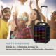 Мобільна акустична система динамік, караоке Auna Moving 80.1 LED PA, USB SD BT AUX 10033255 (my-5051)