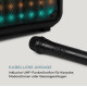 Мобільна акустична система динамік, караоке Auna Moving 80.1 LED PA, USB SD BT AUX 10033255 (my-5051)