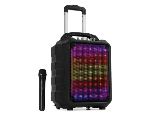 Мобільна акустична система динамік, караоке Auna Moving 80.1 LED PA, USB SD BT AUX 10033255 (my-5051)