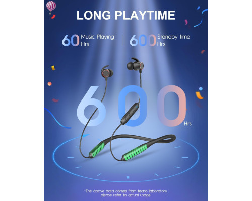 Бездротові Bluetooth навушники Tecno B1 чорні (my-18066)