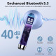 Бездротові Bluetooth навушники Drsaec J55 фіолетовий (my-9155)