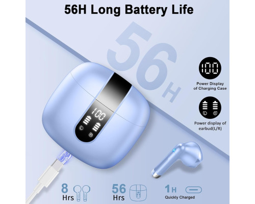 Бездротові Bluetooth навушники Drsaec J55 фіолетовий (my-9155)