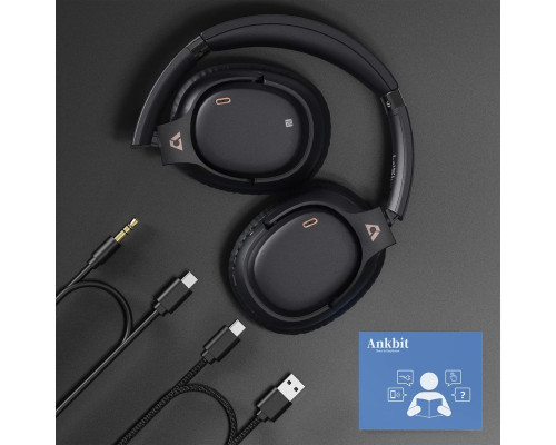 Бездротові повнорозмірні Bluetooth-навушники Ankbit E600Pro  (my-12004)