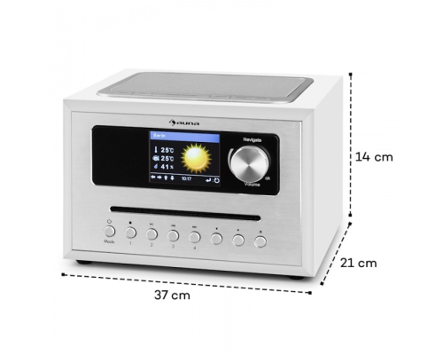 Інтернет медіапрогравач Auna Silver Star CD Cube 10033004 (my-5003)