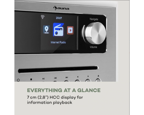 Інтернет медіапрогравач Auna Silver Star CD Cube 10033004 (my-5003)