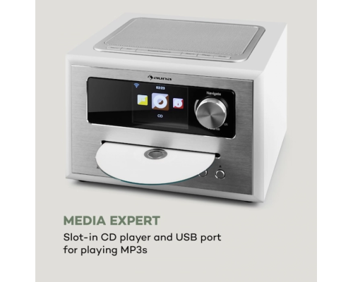 Інтернет медіапрогравач Auna Silver Star CD Cube 10033004 (my-5003)
