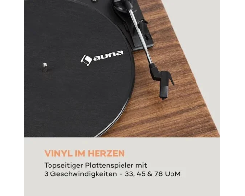 Програвач вінілу Auna Connect Vinyl Cube 10034557 з інтелектуальним радіо (my-5081)