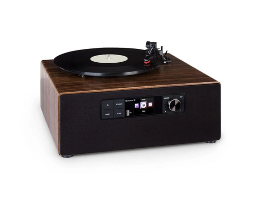 Програвач вінілу Auna Connect Vinyl Cube 10034557 з інтелектуальним радіо (my-5081)