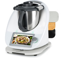 Легко ковзна бамбукова роликова дошка/слайдер PUERSI TMG-P-2 для Thermomix TM6/TM5, 2-го покоління з коліщатками, білосніжний (my-14090)