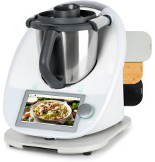 Легко ковзна бамбукова роликова дошка/слайдер PUERSI TMG-P-2 для Thermomix TM6/TM5, 2-го покоління з коліщатками, білосніжний (my-14090)