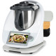 Легко ковзна бамбукова роликова дошка/слайдер PUERSI TMG-P-2 для Thermomix TM6/TM5, 2-го покоління з коліщатками, білосніжний (my-14090)