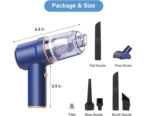Автомобільний пилосос Strong Mini Handheld Vacuum Cleaner бездротовий (my-3042)